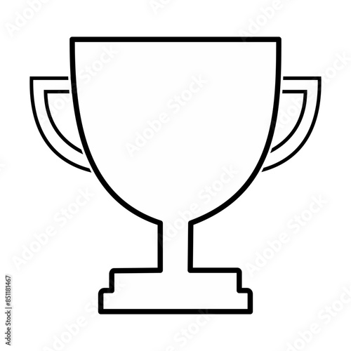 trophy icon in trendy flat style, trophy line icon vector images