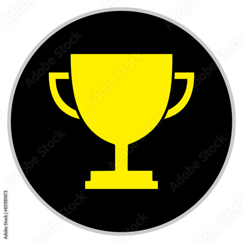 trophy icon in trendy flat style, trophy line icon vector images