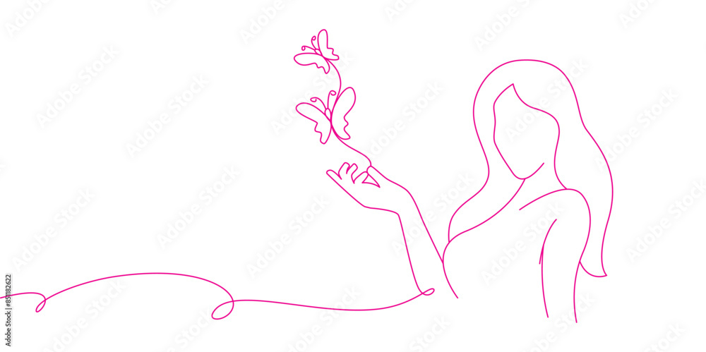 Women model posing line art style vector illustration Women model posing line art style vector illustration