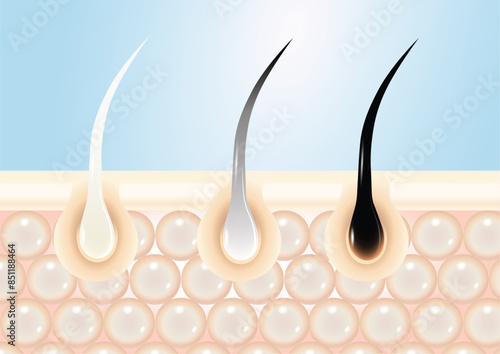 hair treatment and background of the concept of caratin hair care
