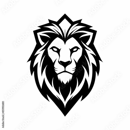 Wallpaper Mural lion head logo vector illustration, lion silhouette, logo, eps File, tiger isolated on white, tiger Logo Icon white Background png Torontodigital.ca