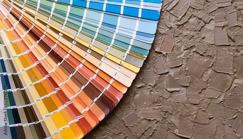 color palette of paints swatches