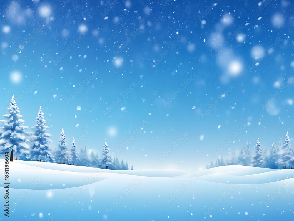 winter background of snow and frost with landscape of forest, abstract background illustration winter background of snow and frost with landscape of forest, abstract background illustration