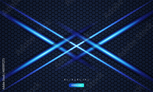 dark abstract dimension on hexagon texture background vector