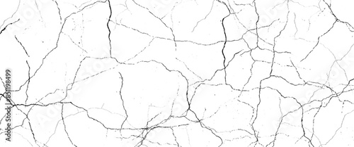Obraz na płótnie Vector marble pattern with white and black cracks Transparent texture. w salonie
