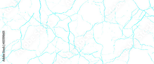Vector marble pattern with blue cracks Transparent texture.