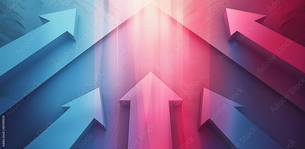 Multiple arrows pointing up on a deep blue background, with one prominent arrow representing business growth. Multiple arrows pointing up on a deep blue background, with one prominent arrow representing business growth.
