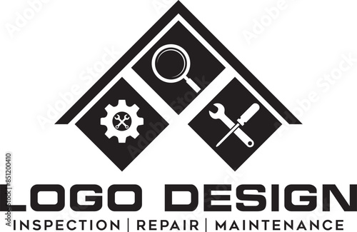 handyman vector logo design for download