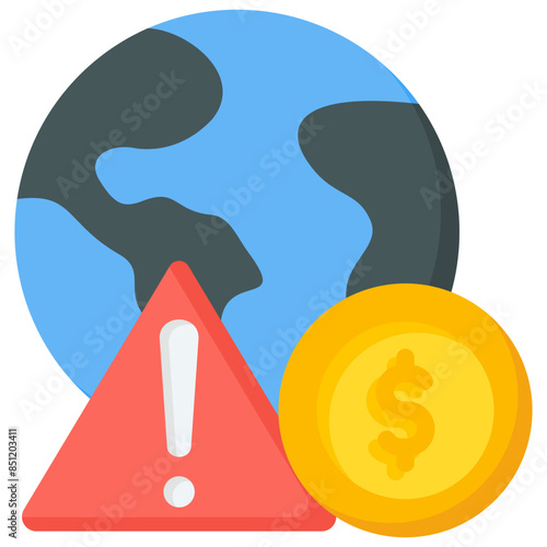 Financial Meltdown Icon