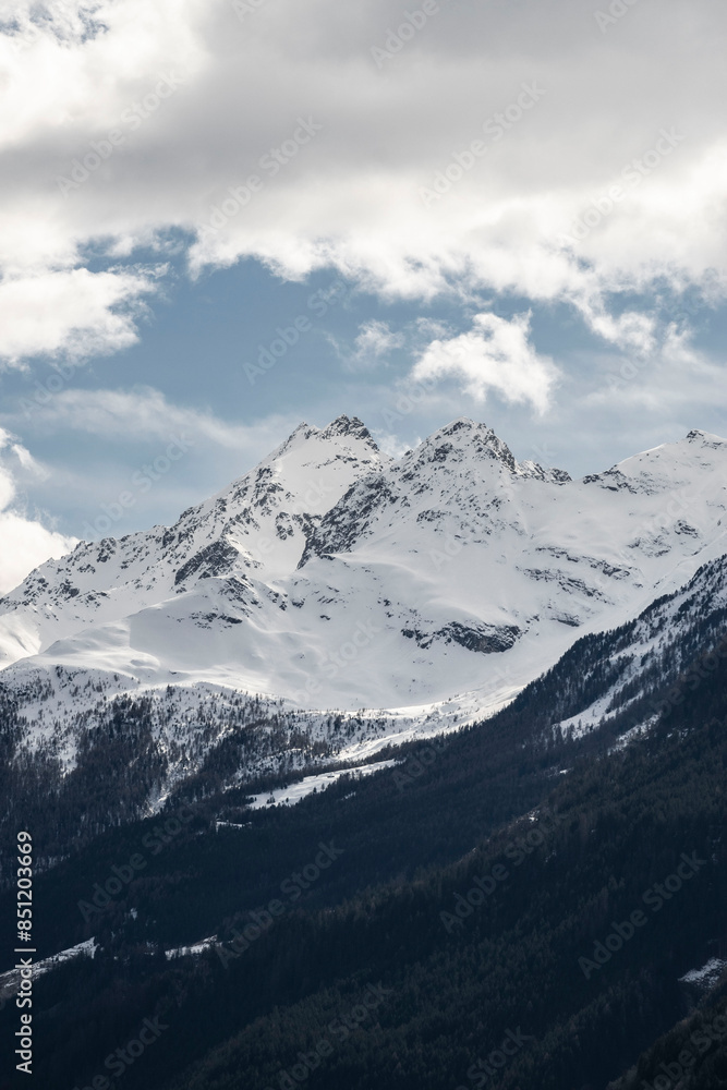 Obraz premium Mountain view (Bormio, Italian alps)