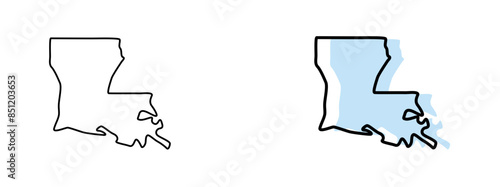 louisiana map, louisiana vector, louisiana outline, louisiana