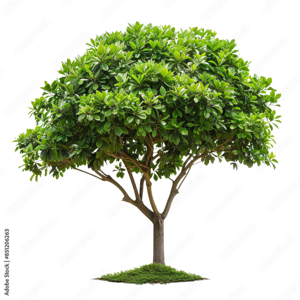 Green tree isolated on white background Green tree isolated on white background