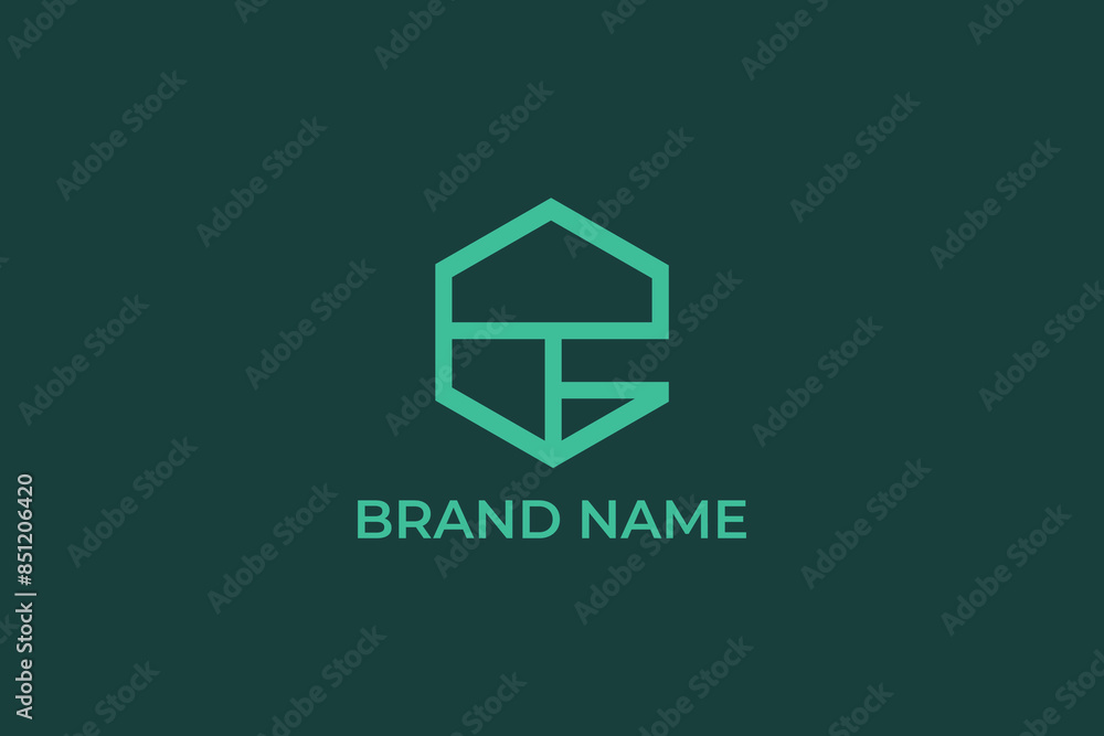 Abstract initial hexagon letter EG or GE logo, Initial letter EG roof logo real estate with creative and modern logo style, initial letters EG logo icon Abstract initial hexagon letter EG or GE logo, Initial letter EG roof logo real estate with creative and modern logo style, initial letters EG logo icon