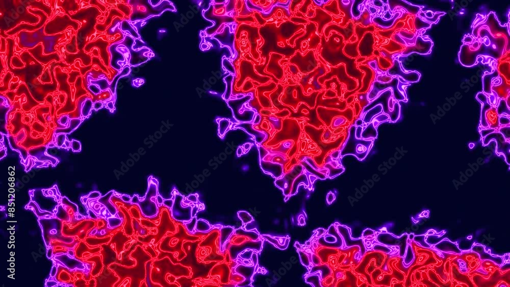 Futuristic Motherboard Circuit Graphic Animation Background Printed