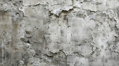 Concrete wall covered with plaster
