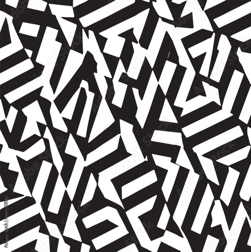 simple pattern black and white