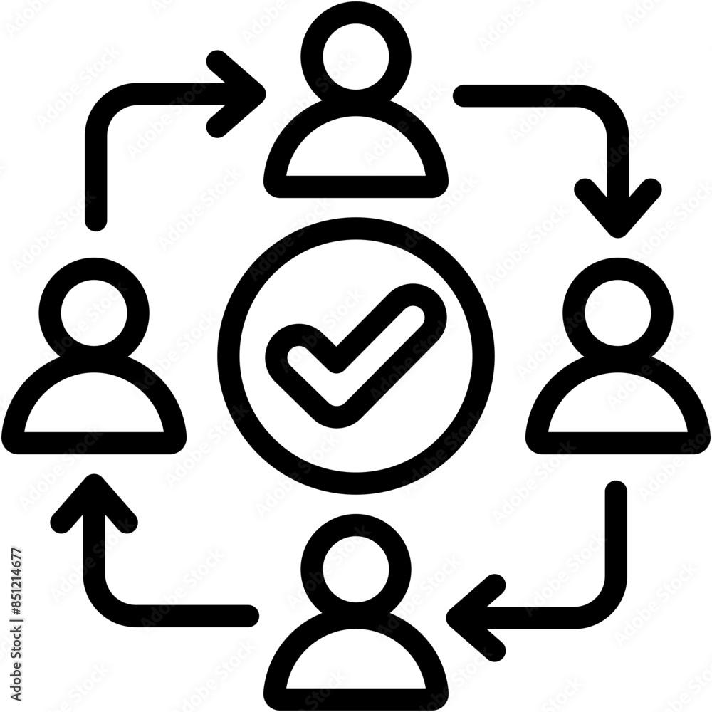 Team Collaboration Icon Team Collaboration Icon