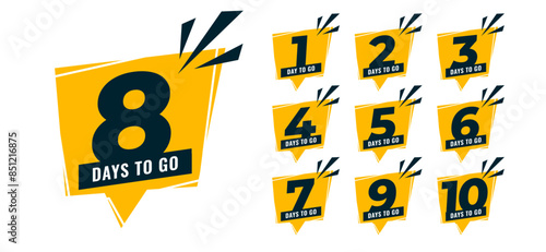 number of days left countdown timer for sale promotion