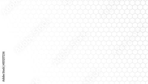 line style geometric hexagonal pattern white backdrop design
