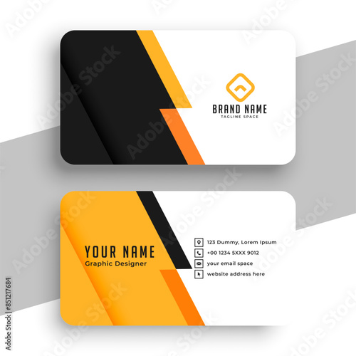 professional business identity card layout for office biz