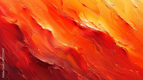 Dynamic orange and red abstract background with bold brushstrokes and sharp contrasts, creating a sense of energy and movement, perfect for vibrant and exciting designs. Abstract Backgrounds