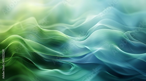 Wallpaper Mural Serene abstract background with shades of blue and green blending seamlessly, creating a tranquil and calming effect reminiscent of a peaceful ocean or forest. Abstract Backgrounds Illustration, Torontodigital.ca