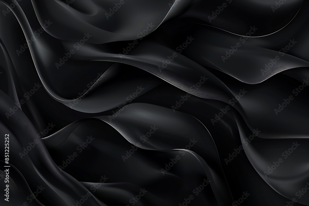 A black wavy background with white lines A black wavy background with white lines