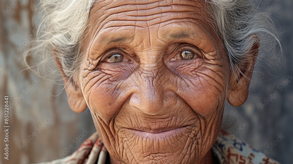 an elderly woman with a warm smile, an elderly woman with a warm smile,