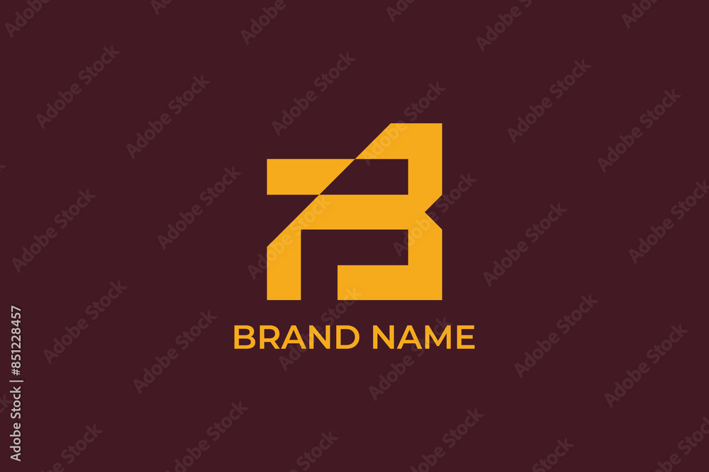 letter B iconic geometric logo, letter B F abstract business logo letter B iconic geometric logo, letter B F abstract business logo