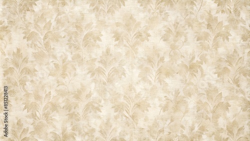 Sophisticated vintage floral wallpaper in beige, a timeless addition to any decor. Wall texture