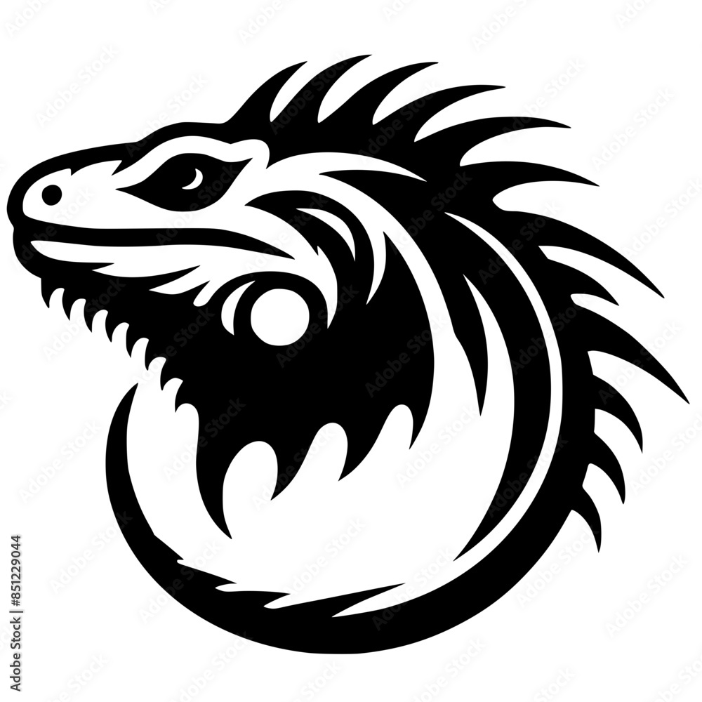 Iguana tattoo silhouette Iguana tattoo silhouette