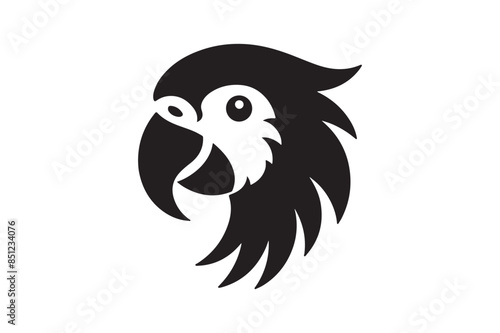 parrot head vector silhouette photo