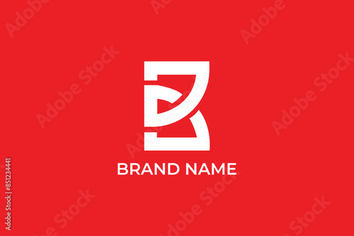 letter D3 logo, letter B geometric logo, letter B infinity logo, letter B or D butterfly logo, logomark