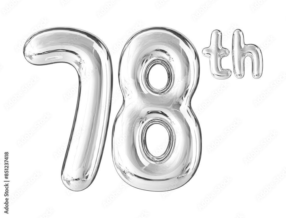 Anniversary Silver Number 78 Anniversary Silver Number 78