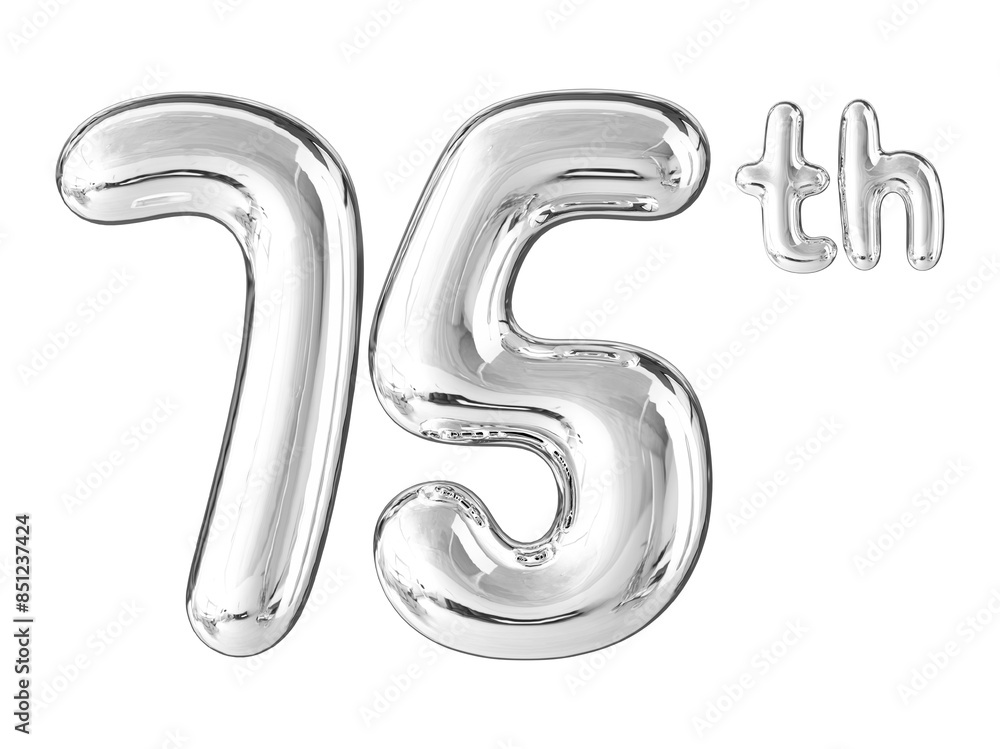 Anniversary Silver Number 75 Anniversary Silver Number 75