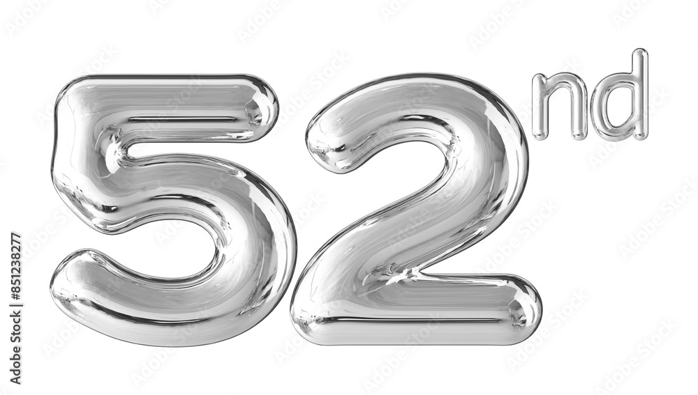 Anniversary Silver Number 52 Anniversary Silver Number 52