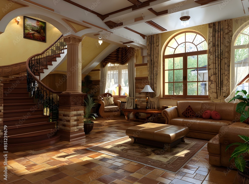 Fototapeta premium European style living room