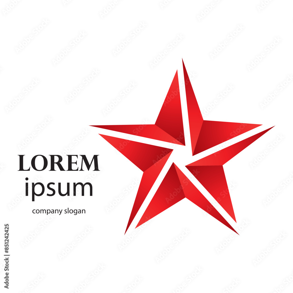 successful victory star logo design successful victory star logo design