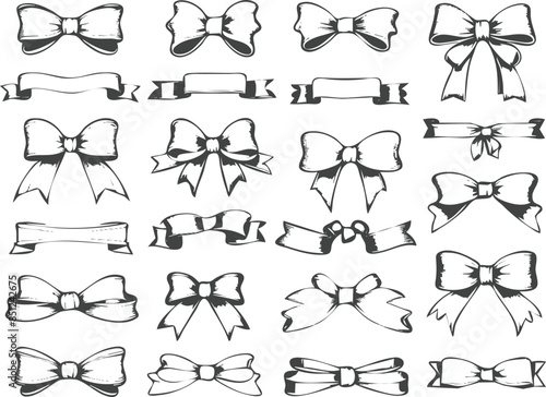 Eps Vintage Banner Ribbon Clipart Vector. Ribbons banner. Ribbon elements. Starburst label. Vintage. Modern simple ribbons collection. Vector illustration.