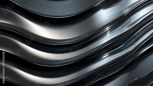 Abstract Metallic Waves Background