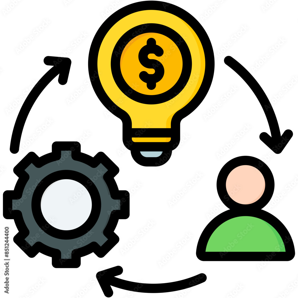 Business Model Innovation Icon Business Model Innovation Icon