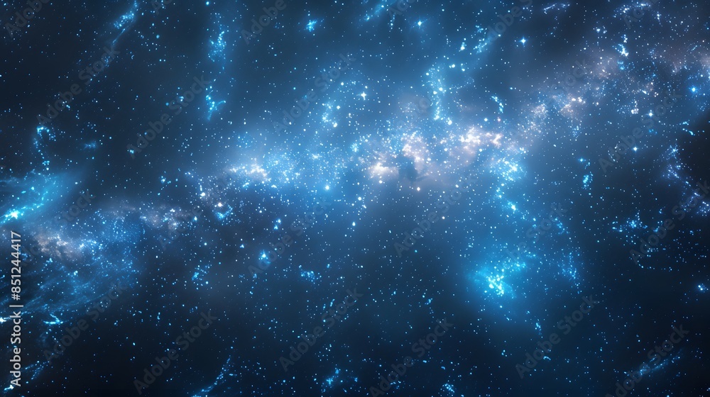 Naklejka premium Cosmic Nebula: A Celestial Tapestry of Stars and Dust