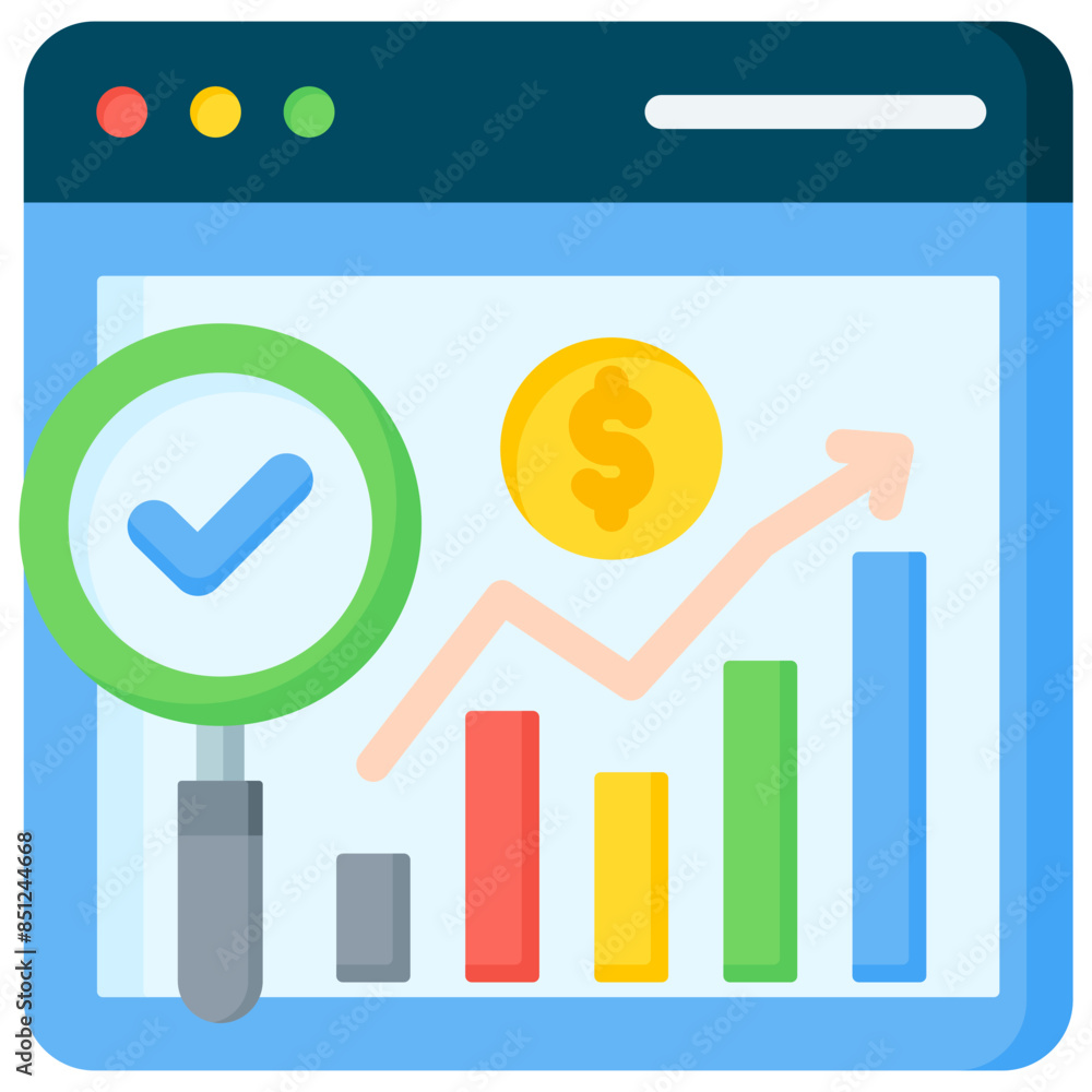 Financial Forecasting Icon Financial Forecasting Icon