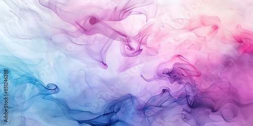 Abstract Swirling Smoke in Vibrant Hues