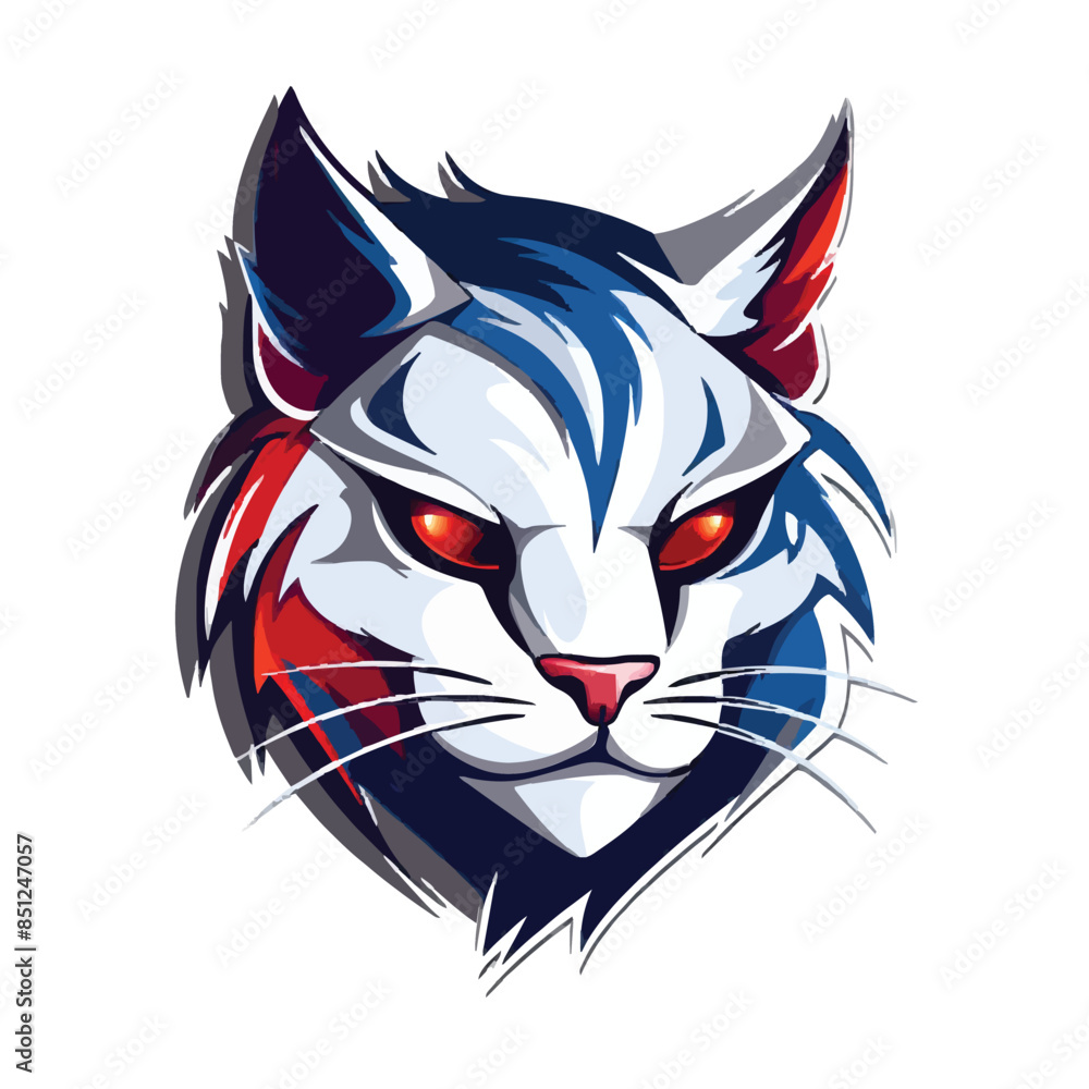 Obraz premium Cat head mascot