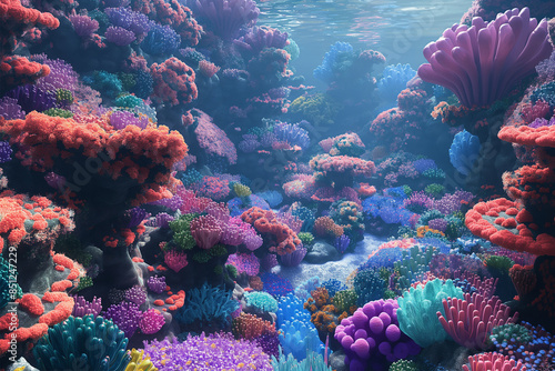 Wallpaper Mural Explore the incredible underwater world. Discover the stunning beauty of coral reefs and the amazing marine life that inhabit them. Torontodigital.ca