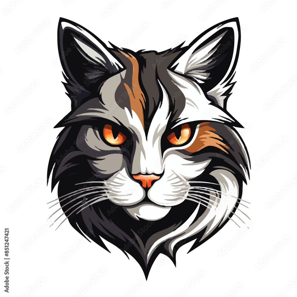 Cat head mascot Cat head mascot