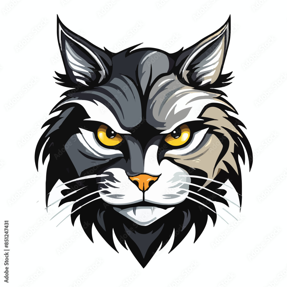 Cat head mascot Cat head mascot