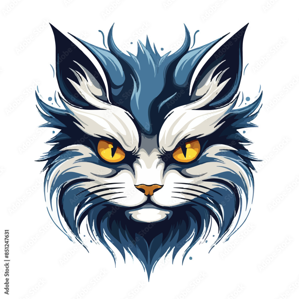 Cat head mascot Cat head mascot