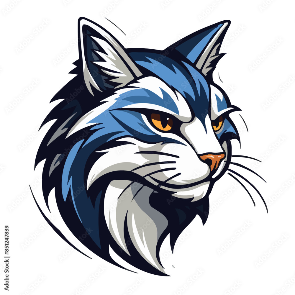 Obraz premium Cat head mascot